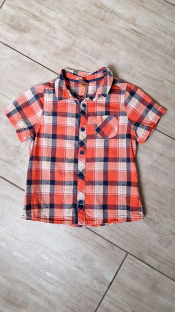 Chemise à carreaux manches courtes 3 ans orchestra