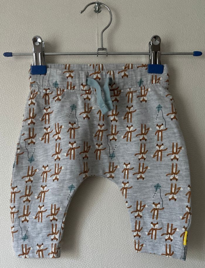 pantalon sarouel motif petit renard garçon 62 cm - photo numéro 1