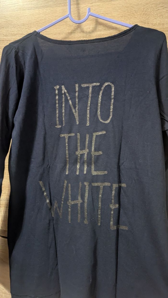 T shirt manche longue bleu marine - photo numéro 4