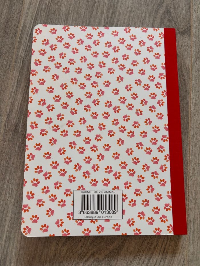 carnet de notes a5 à carreaux neufs jardiland couverture pattes de chien - photo numéro 6