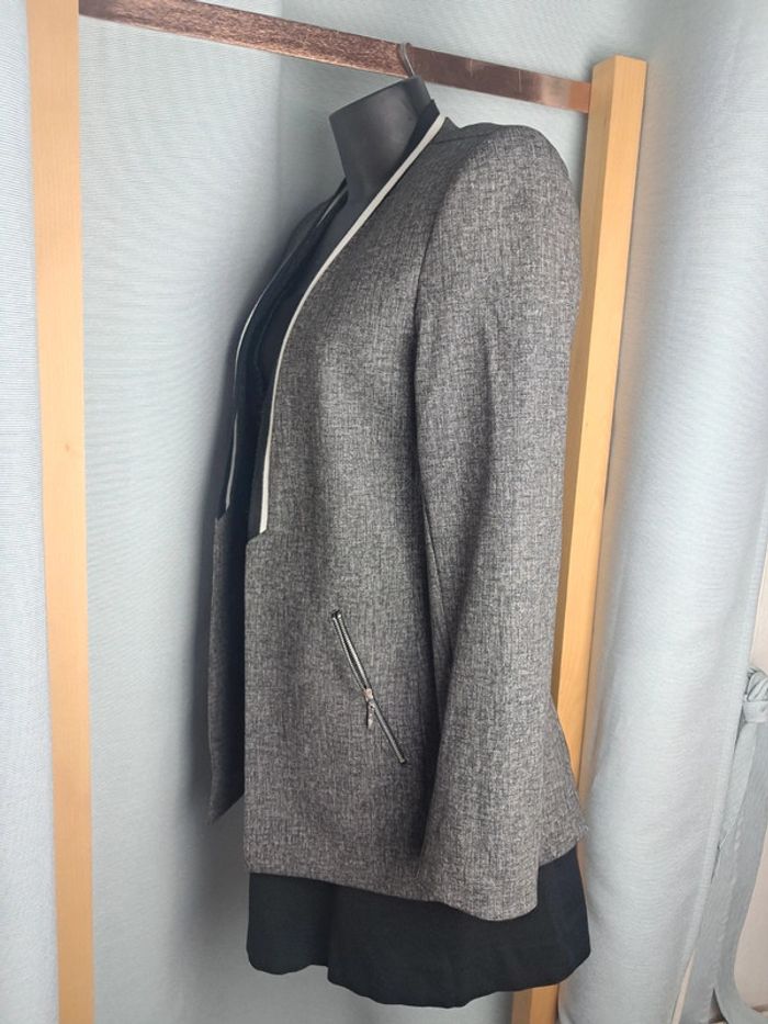 27 quai de seine veste blazer mi longue T 38 en tbe - photo numéro 8