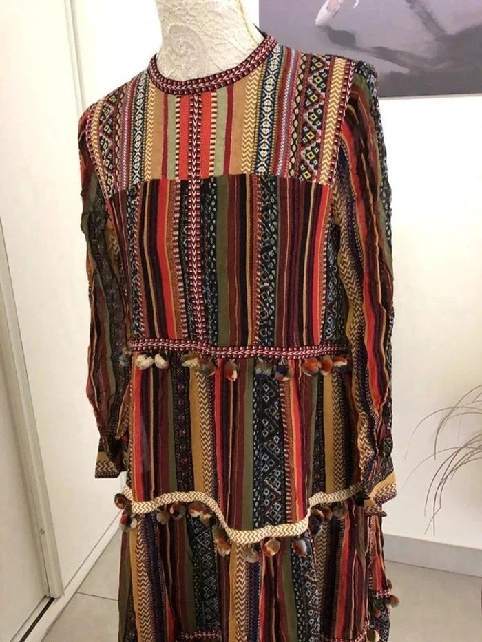 Robe bohème Zara neuve taille S - photo numéro 6