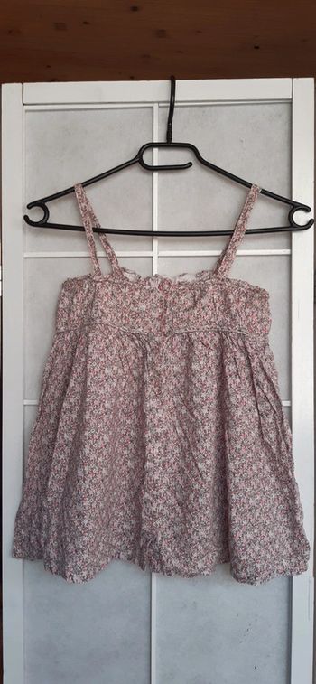 Débardeur tee-shirt fleuris 10ans