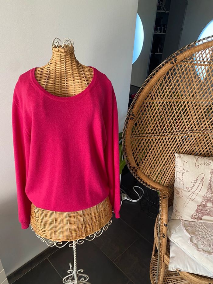 Pull en laine Sweet De Mazo framboise fuchsia taille XS / S - photo numéro 2