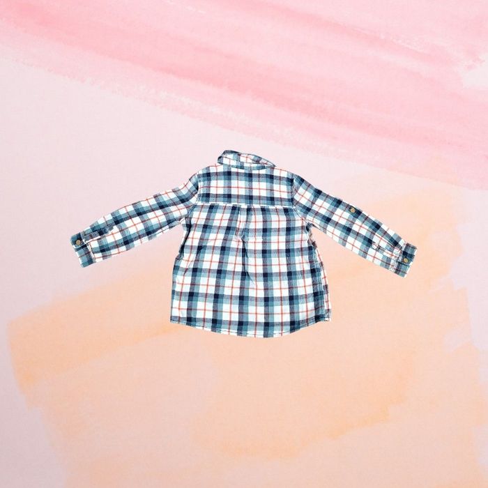 Chemise à carreaux In extenso 92cm - photo numéro 3