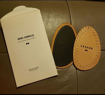 Demi semelle sezane en cuir neuves