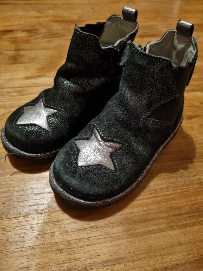 Bottines noir pailleté Taille 24
