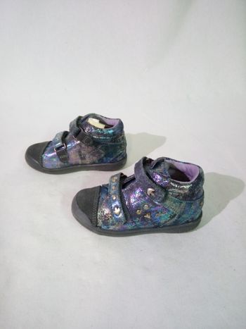Chaussures babybotte akemi multi orage metallise