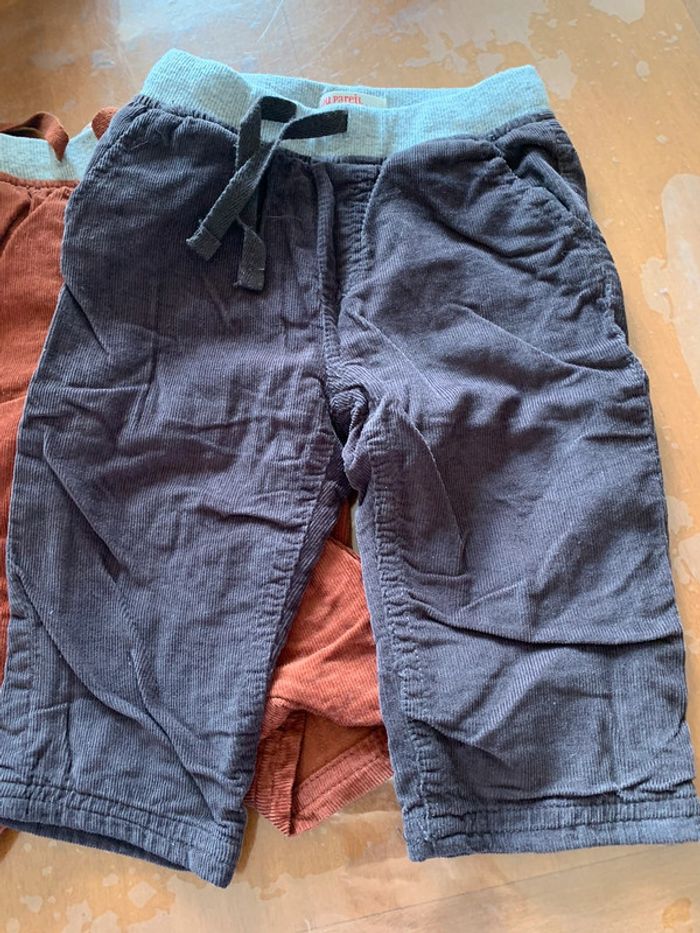 Lot pantalon hiver Du pareil au même 9 mois - photo numéro 4