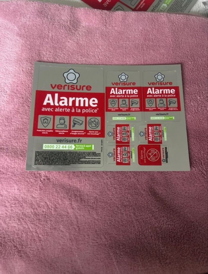 Étiquettes Verisure