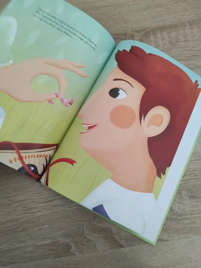 Livre les aventures d'Hubert le ver de terre - photo numéro 4