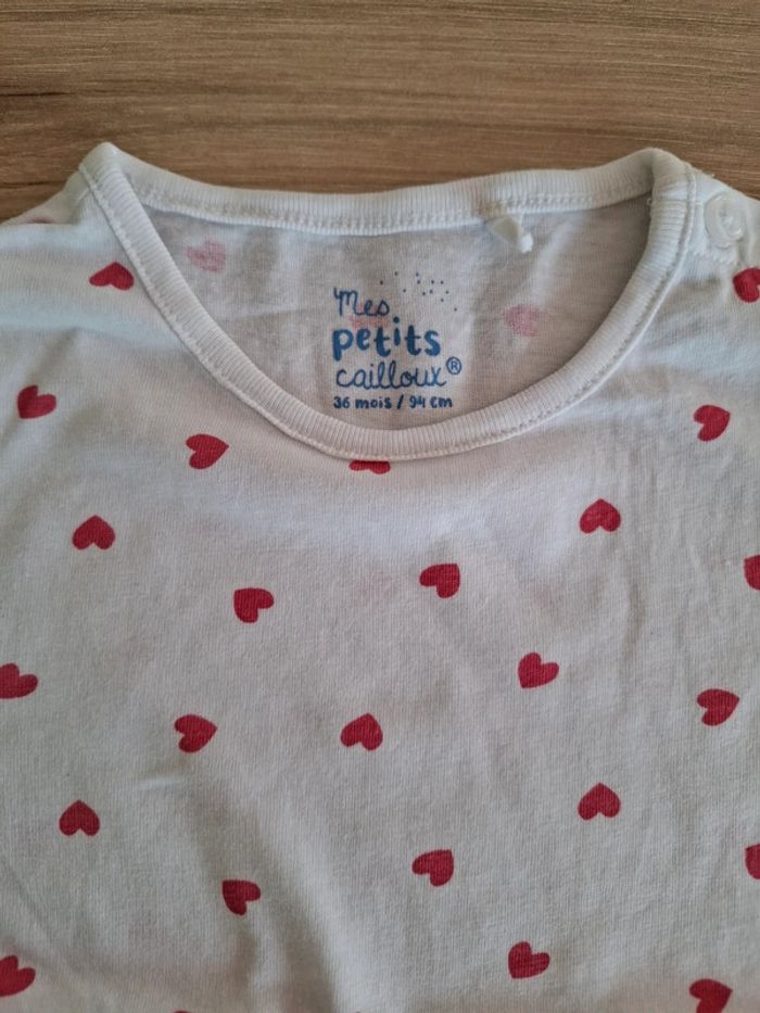Tee-shirt coeurs MOC 36 mois - photo numéro 2