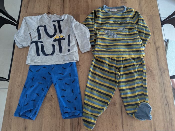 Lot 2 pyjamas garçon 18 mois