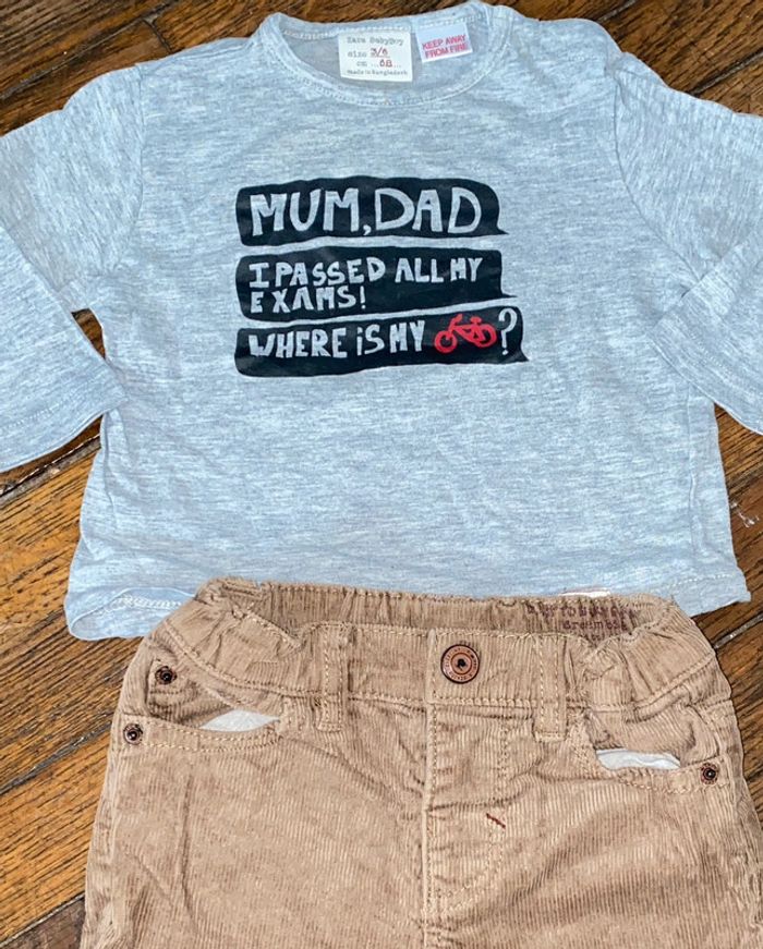 Ensemble Zara 6 mois - photo numéro 2