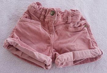 Short velours tape à l'oeil