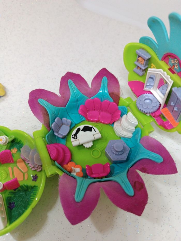 Polly pocket bluebird fleur totally flower boutique boutik dressmaker vintage doll poupée micro mini - photo numéro 4