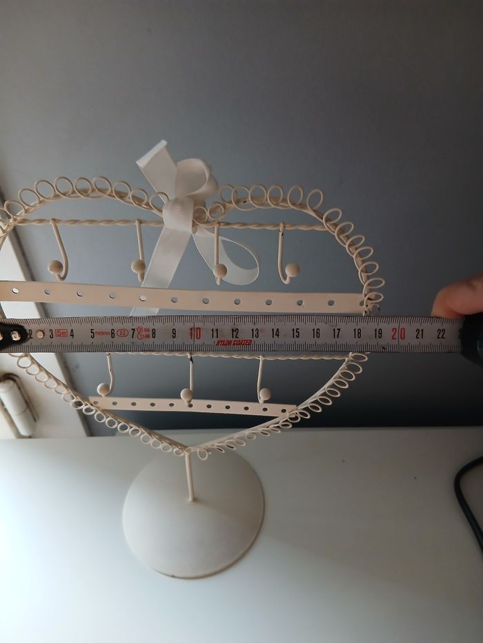 Présentoir à bijoux cœur en métal - photo numéro 5