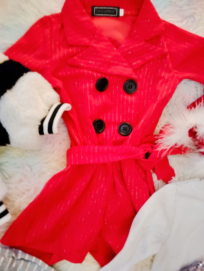 Lot noël 2 ans chicaprie 7 pièces fille fêtes mode - photo numéro 3