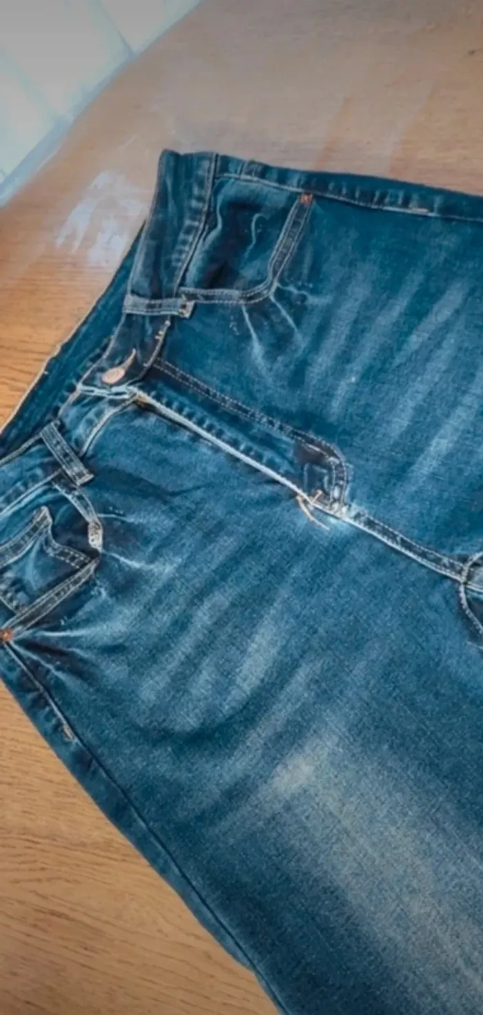 Jeans femme taille haute 38 - photo numéro 2