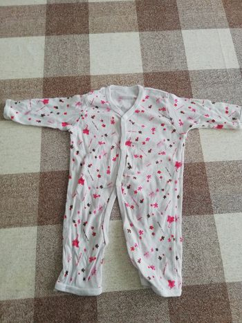 Pijama fin sans pied 1 mois