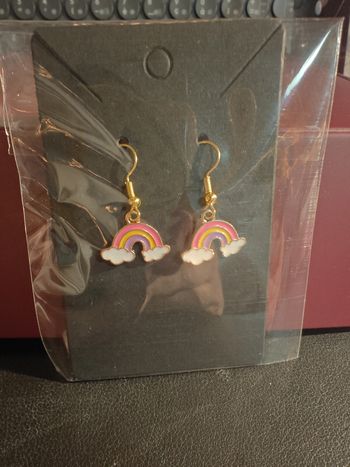 Boucles d'oreilles arc en ciel