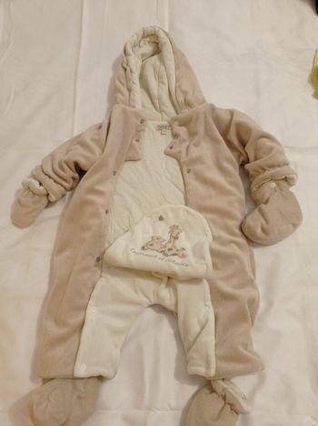 Marque bébé 9 taille 60 cm 3 mois air chaud moufle et chaussons aux pieds ensemble super chaud pour bébé