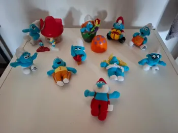 Collection schtroumpfs en peluche McDonald's année 2000