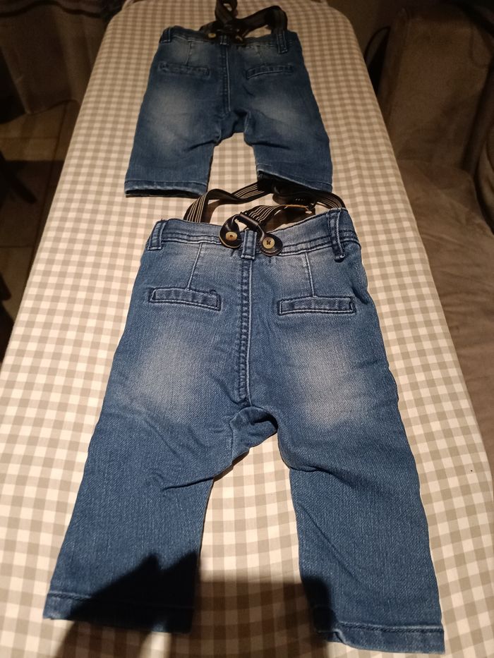 Lot 2 jeans bébé garçon 3 mois, idéal jumeaux - photo numéro 2