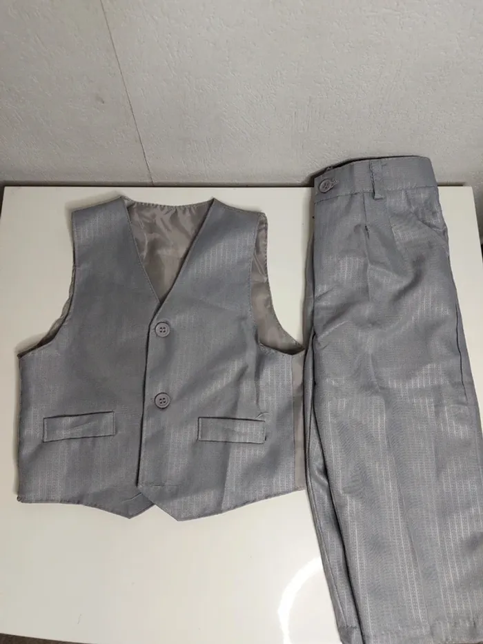 Costume complet gris" les voiliers" - photo numéro 2