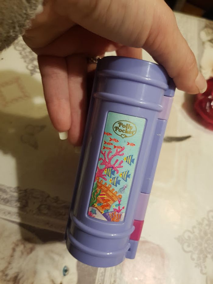 Magnifique polly pocket vintage 1995 Livre Sparkling mermaid aventure sirène 1996 parfum rose - photo numéro 9