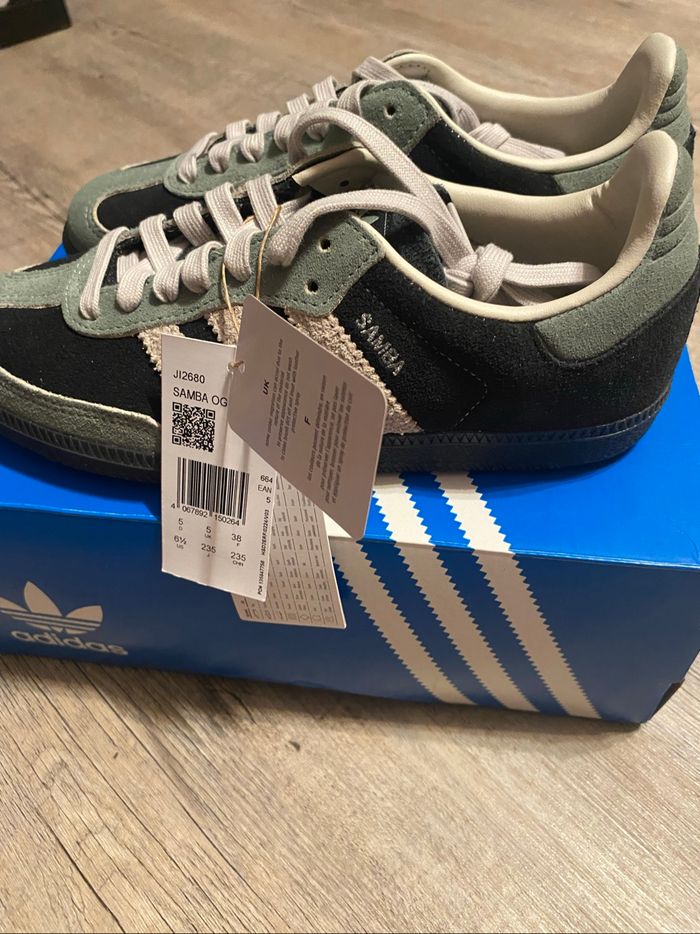 Adidas samba core black/alumina/silver green - photo numéro 3