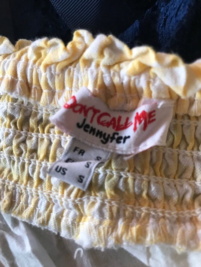 Jennyfer don’t call le robe à bretelles taille s tissus gauffré - photo numéro 7