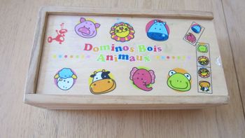 Jeu domino en bois theme animaux