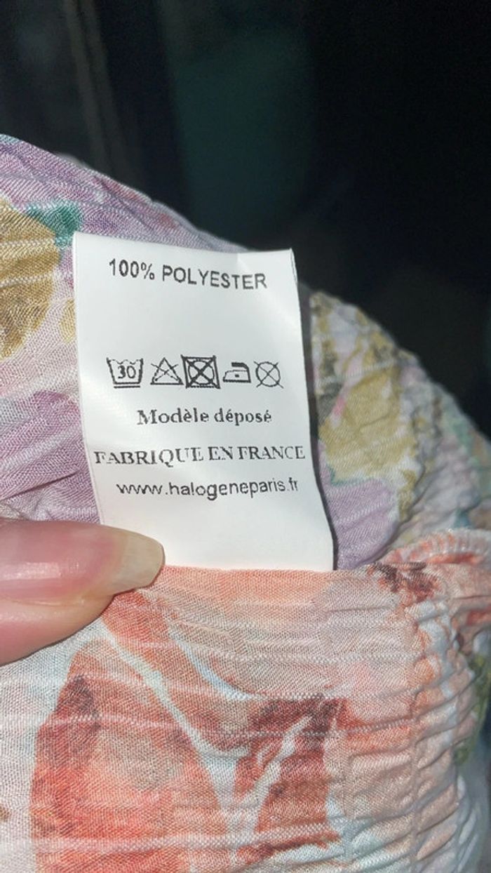 Robe longue florale Halogene Paris - Neuve, T.M, Made in France - photo numéro 8