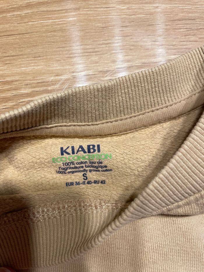 Sweat beige kiabi - photo numéro 3
