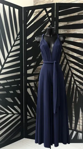 Combi dos nu bleu marine plusieurs positions fabriquée en France