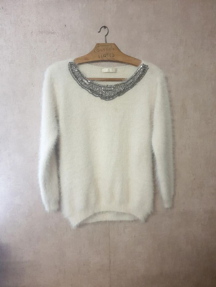 Pull long doux pilou pilou