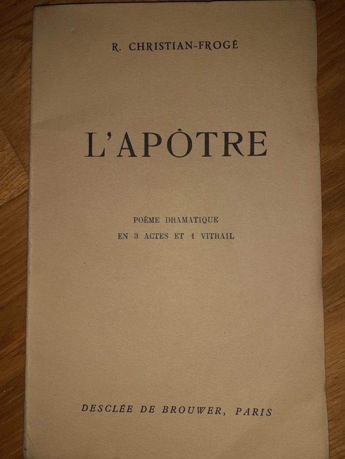L'apôtre - R. Christian-Froge