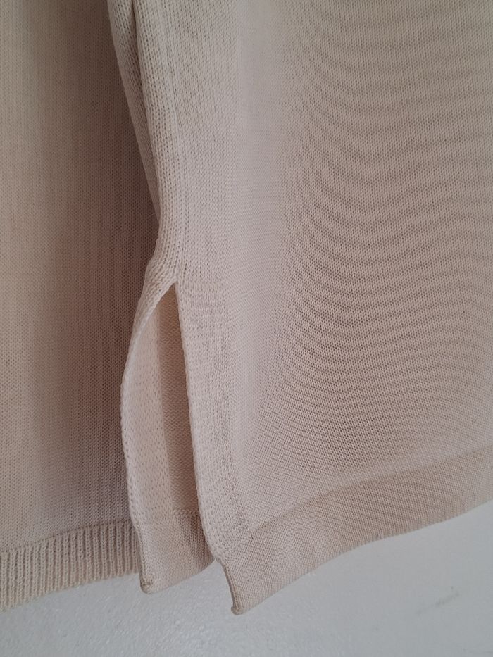 Pull couleur crème en laine de Mérinos - photo numéro 3