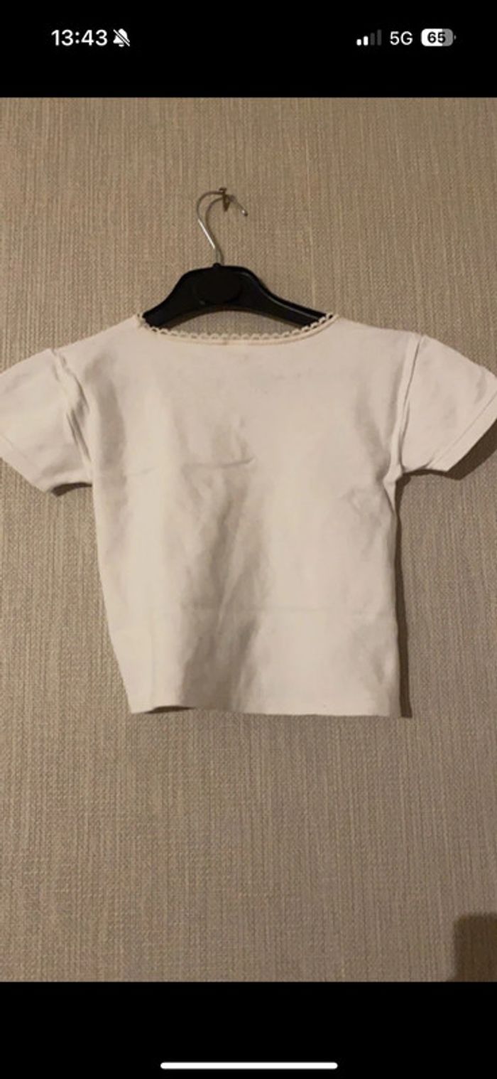 T-shirt blanc 4/5 ans - photo numéro 3