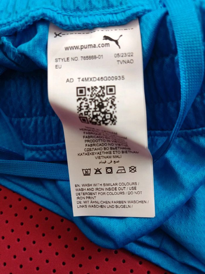 Short de foot Italie, Puma Authentique Officiel taille Adulte S, Neuf - photo numéro 9