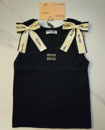 Débardeur Miu Miu noir