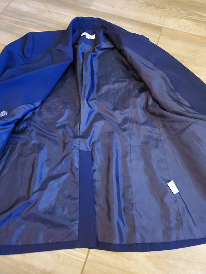 Blazer bleu marine avec bouton doré avec épaulettes Amy Lynn Taille M - photo numéro 3