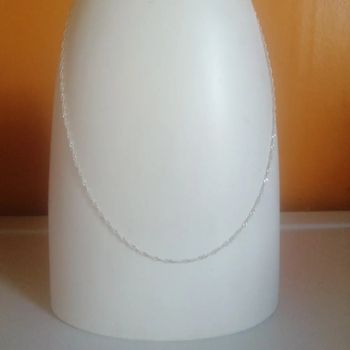 🌸Chaîne ras de cou torsadée en argent "Maty"neu