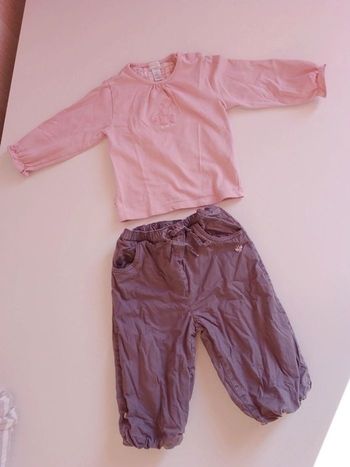 Ensemble fille 12 mois Obaïbi