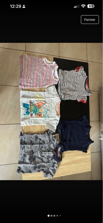 Lot de 9 t-shirt garçon 2 ans