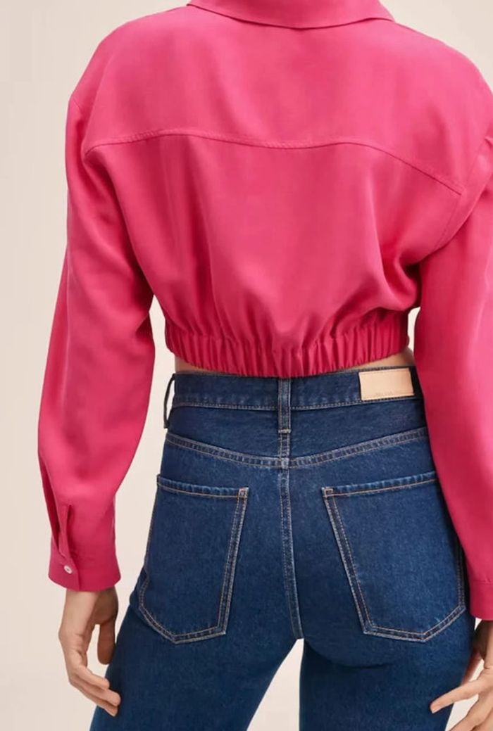 Blouse crop rose Mango - photo numéro 5