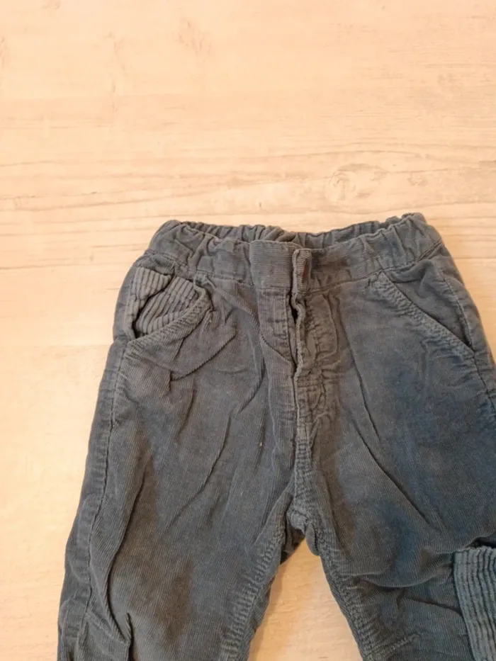 Pantalon velours 12 mois tex - photo numéro 2