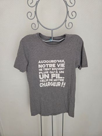 T-shirt homme Spreadshirt - 100% Coton - Gris - Taille  S