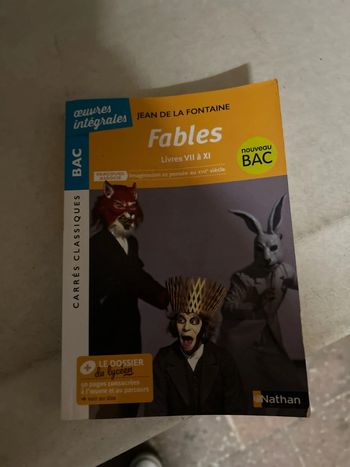 BAC Fables de la Fontaine